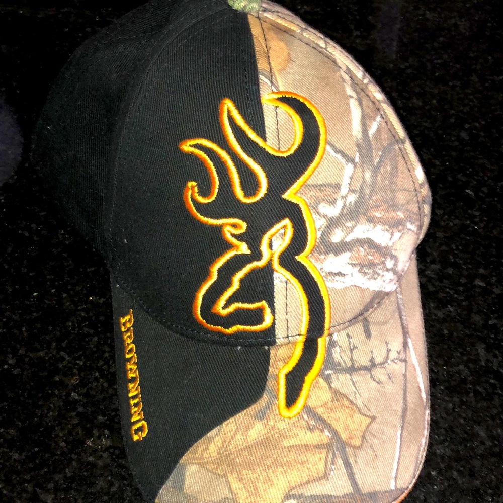 Browning Camo Velcro Back Adjustable Hat